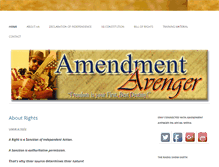 Tablet Screenshot of amendmentavenger.com
